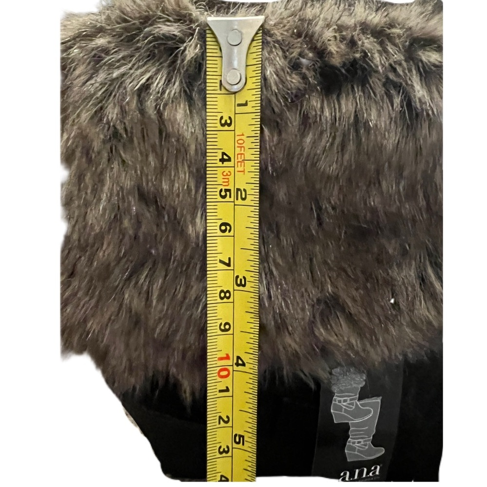 NWT A.N.A. Fur Trimmed Wedge Boot 8 - Picture 8 of 10